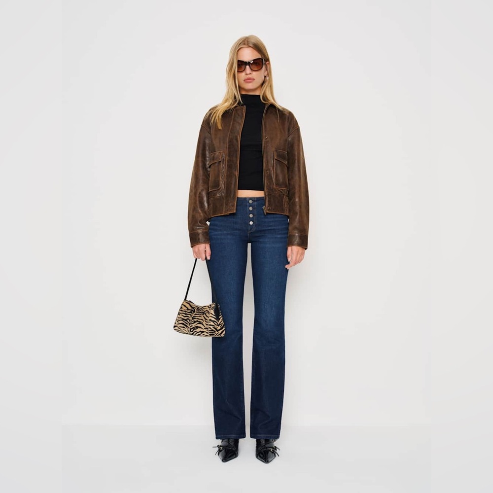 Reformation Naomi Super Stretch Low Rise Bootcut Jeans
